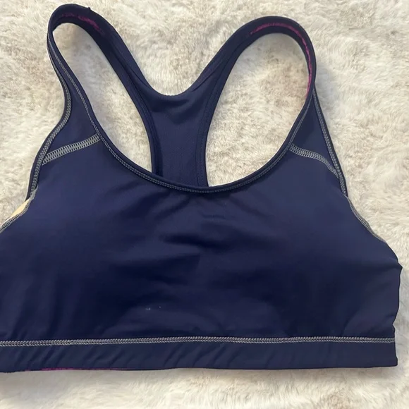Champions XL fusia /navy blue sport bra - Picture 7 of 8
